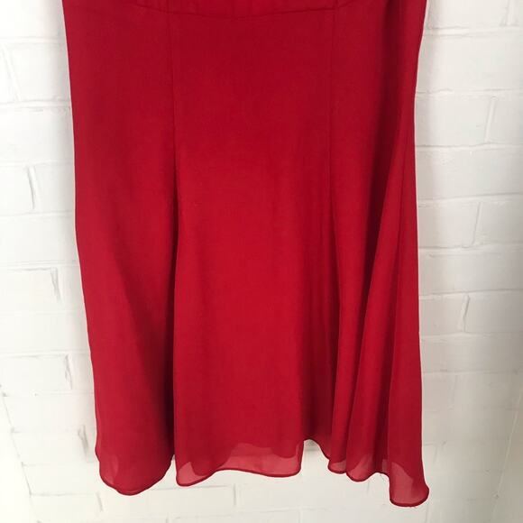 Vintage Hugo Buscati Collection Red Flattering Y2K Style Dress Size 4 - Picture 2 of 9
